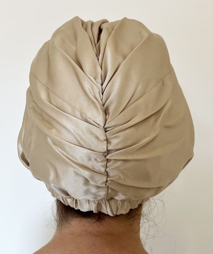 Svilena kapa za spavanje - boja šampanjca